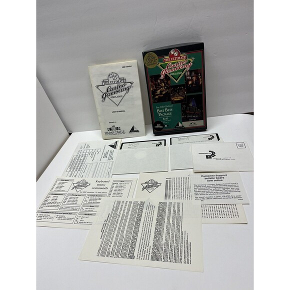 The Ultimate Gambling Simulation (IBM PC, 256K And CGA EGA , 1989) Trump Castle - Picture 1 of 4